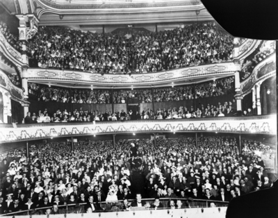The audience at the Grand Opera House